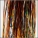 32" Hank Custom Blend: Black, Dyed Orange and Luster Silver